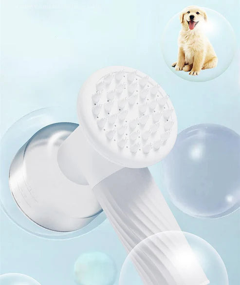 Luxury Silicone Pet Bath Brush – Deep-Clean, Massage & Built-In Shampoo Pump