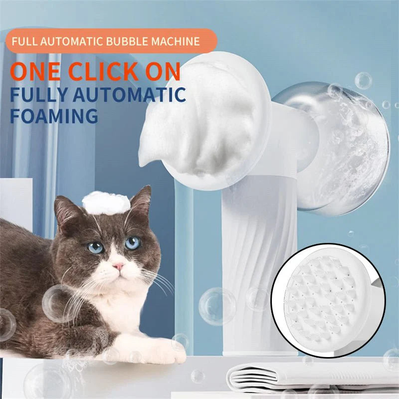 Luxury Silicone Pet Bath Brush – Deep-Clean, Massage & Built-In Shampoo Pump
