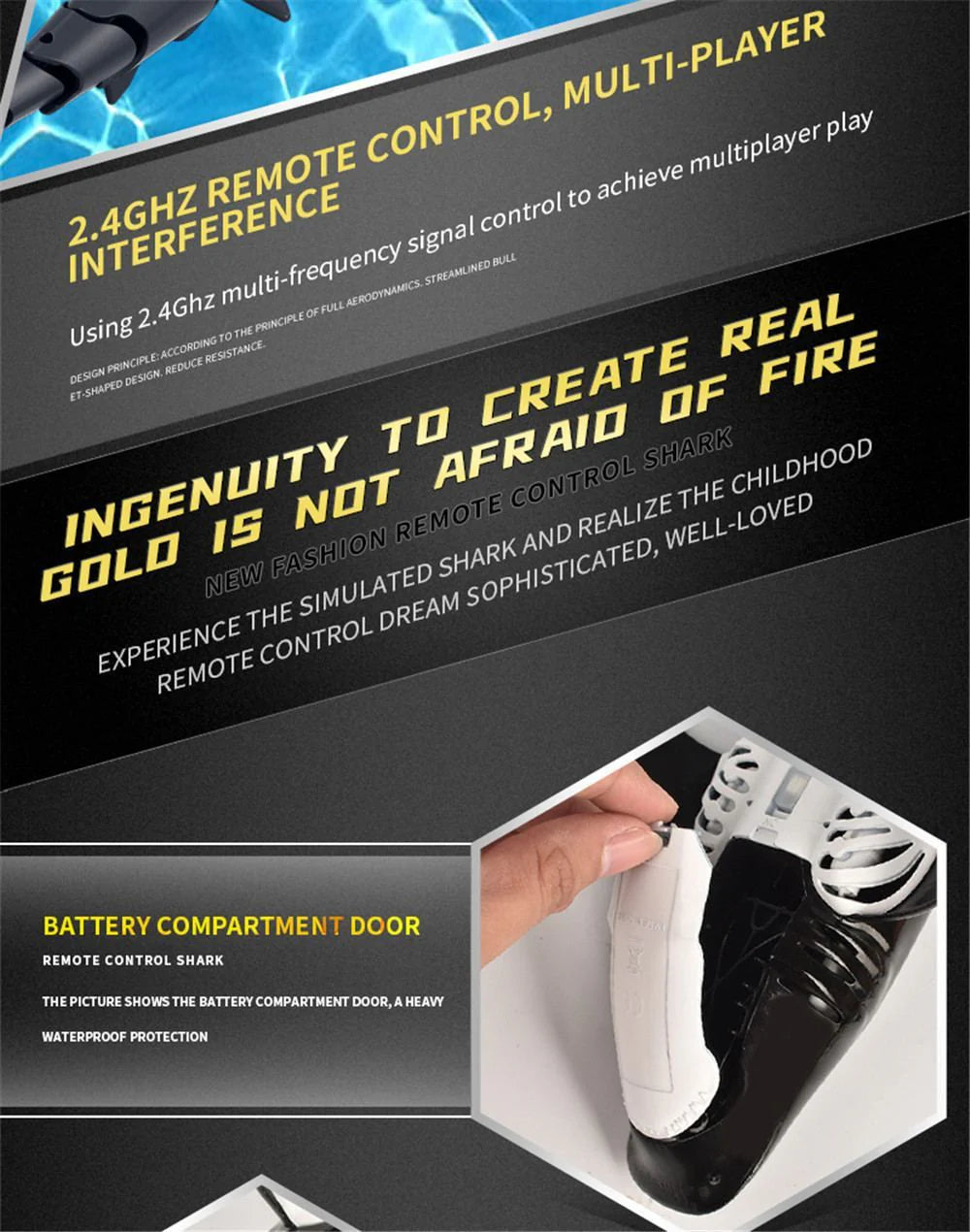 Remote Control Shark Toy For Children